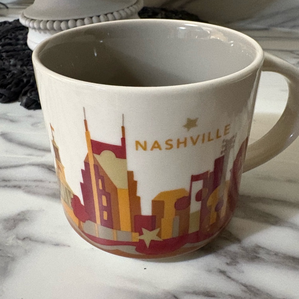 Starbucks Nashville Cream and Red Mug Dining Collection